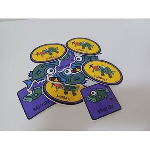 LOT of 10 Assorted Fishing Comical Stickers Dum Bass Bass Turd Variety FREE SHIP